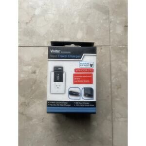 Vivitar Rapid Travel Charger VIV-QCB-212 for Canon LP-E8 Battery AC/DC